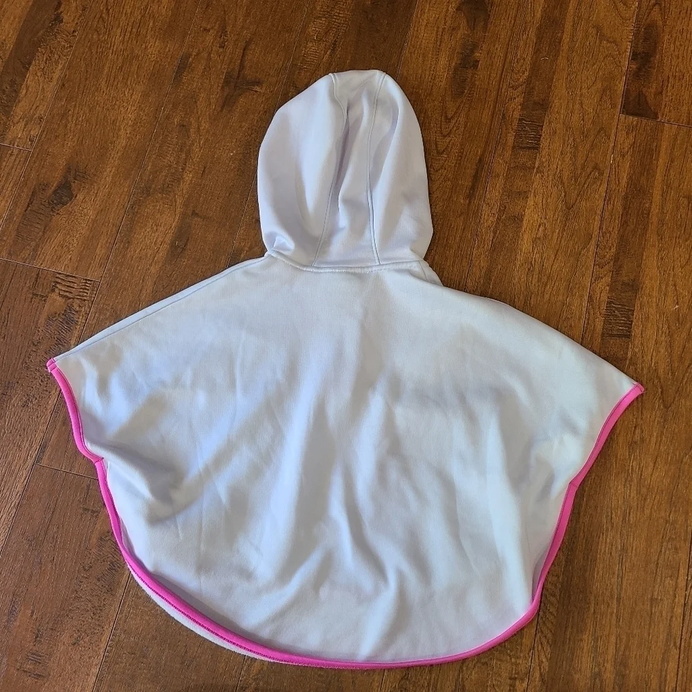 NEW Under Armour Girls Youth hoodie size 4 sweat shirt Poncho Style Cape Blue - Picture 2 of 7